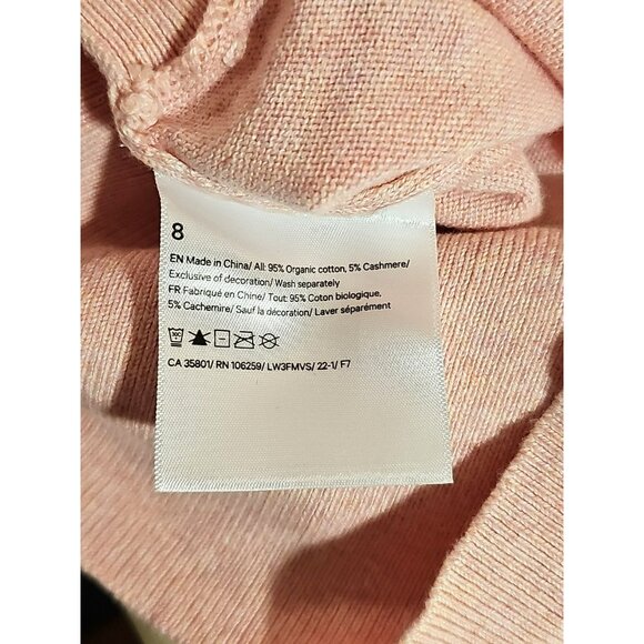 Lululemon Crossover Ribbed Waist Sweater Sz 8 Pink Cashmere Comfy Soft Luxury - Picture 9 of 10